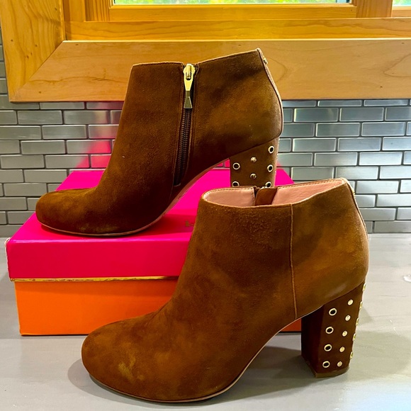 Kate Spade NewYork, brown suede booties - Size 9.5 - Picture 1 of 12